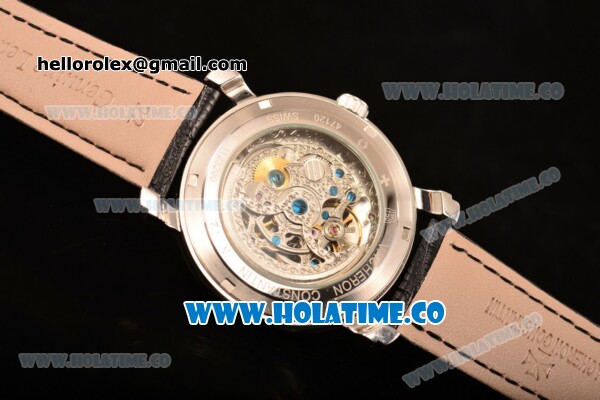Vacheron Constantin Malte Asia Automatic Steel Case with White Skeleton Dial and Silver Roman Numeral Markers - Click Image to Close